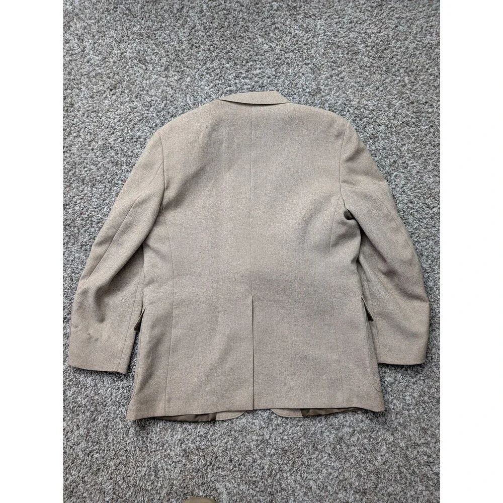 Vintage Levi's Action Suit Blazer Jacket Size 44S‎ Brown Beige Sand